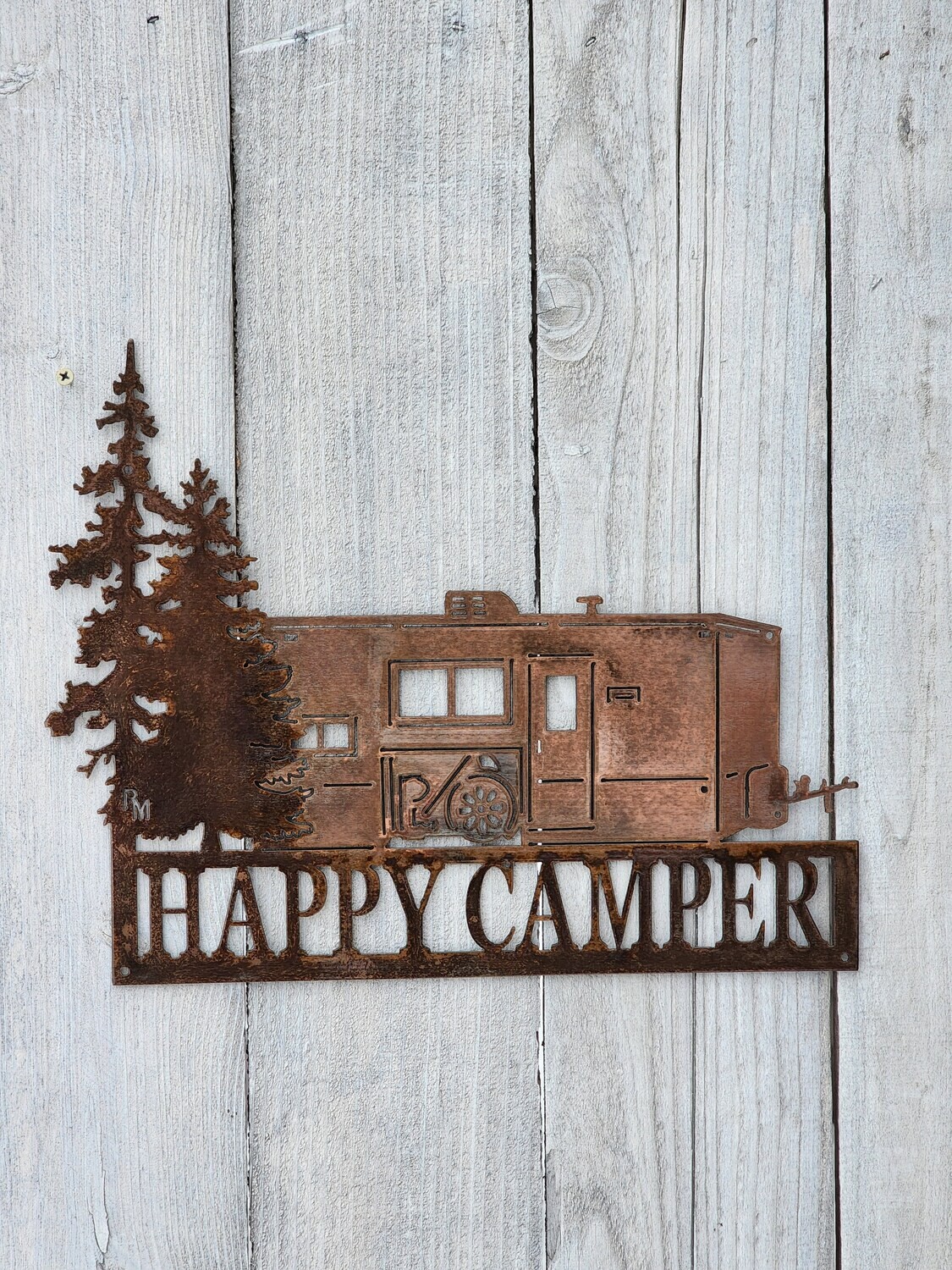 Happy Camper Fish House Sign