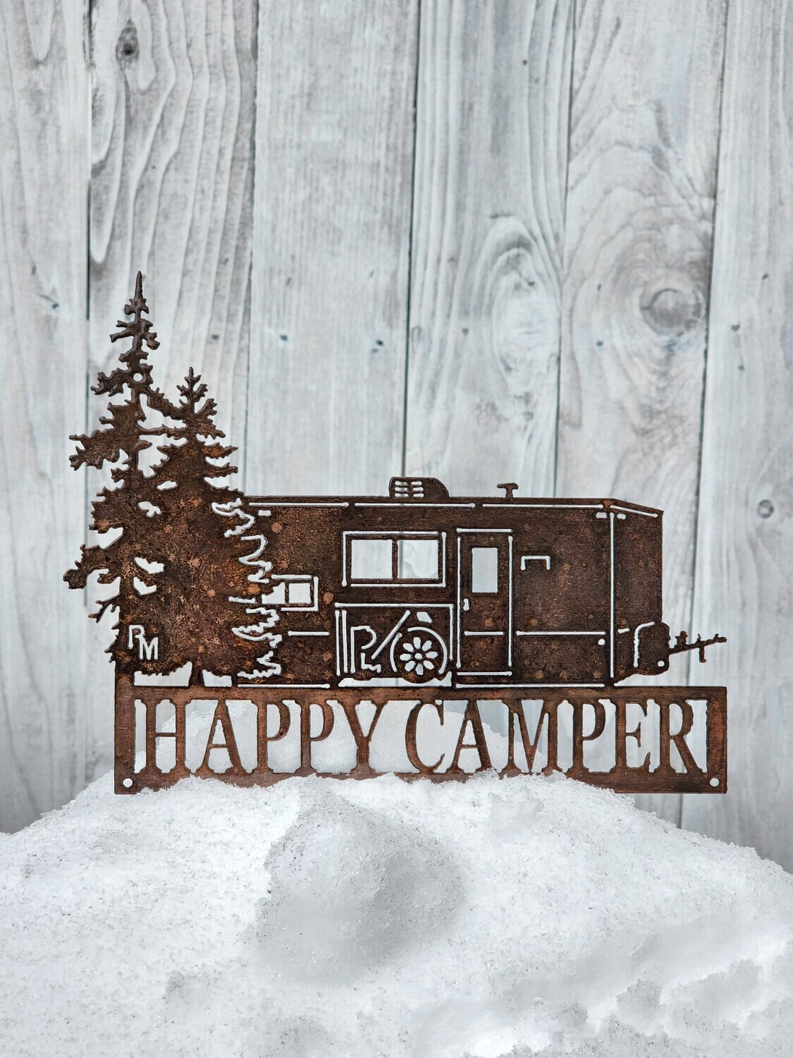 Happy Camper Fish House Sign