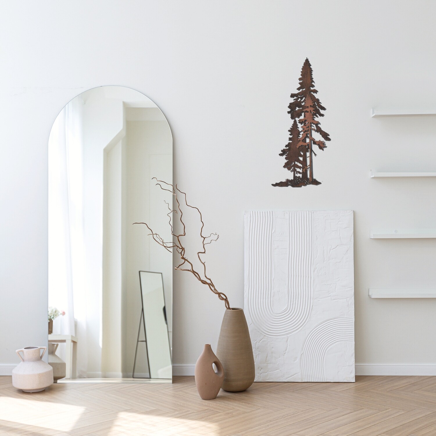 3D Pine Tree Trio