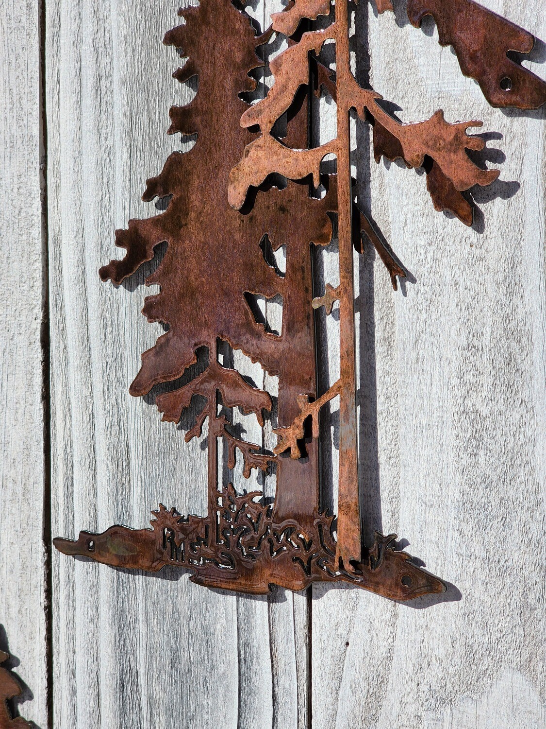 3D Pine Tree Trio