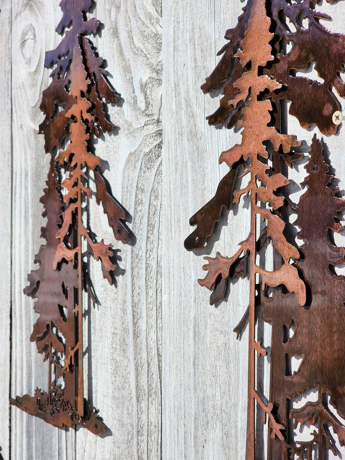 3D Pine Tree Trio
