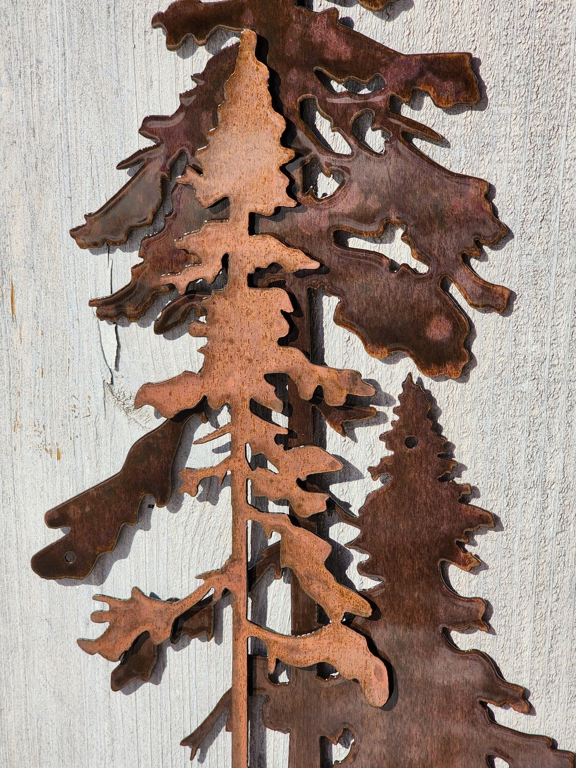 3D Pine Tree Trio