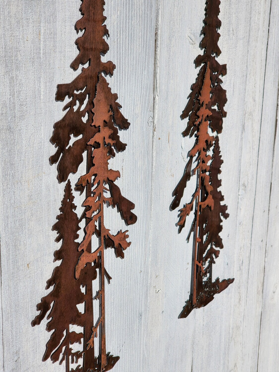3D Pine Tree Trio