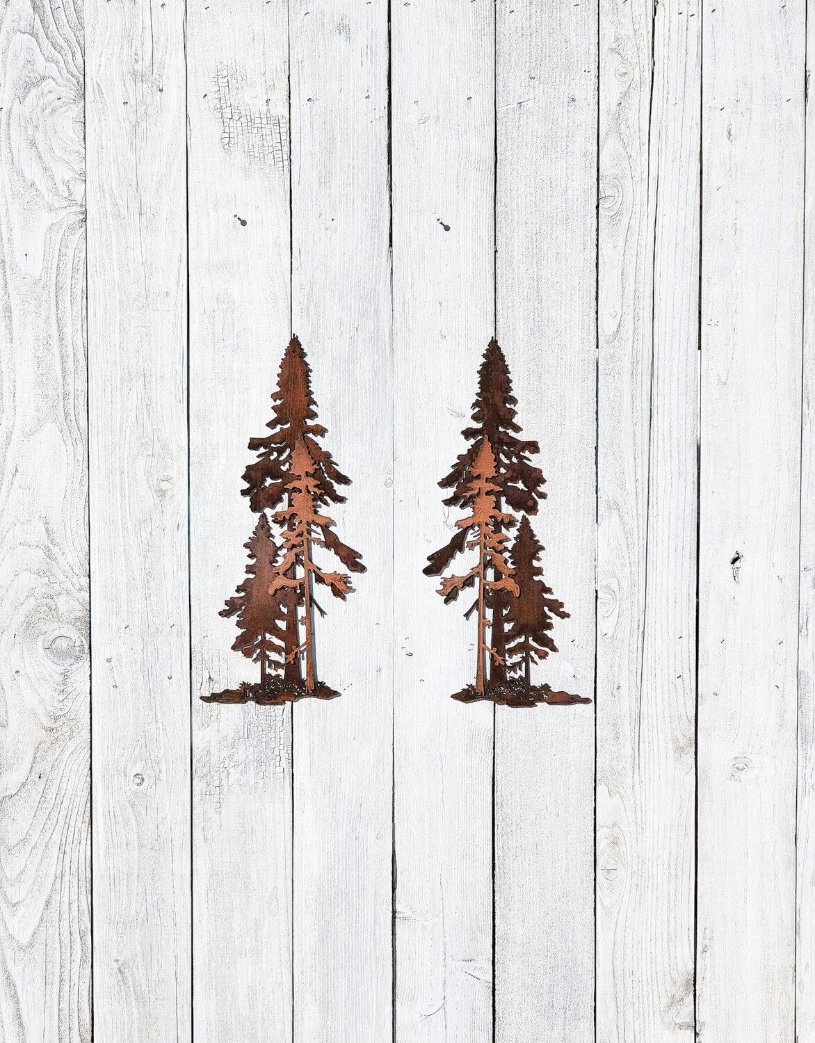 3D Pine Tree Trio