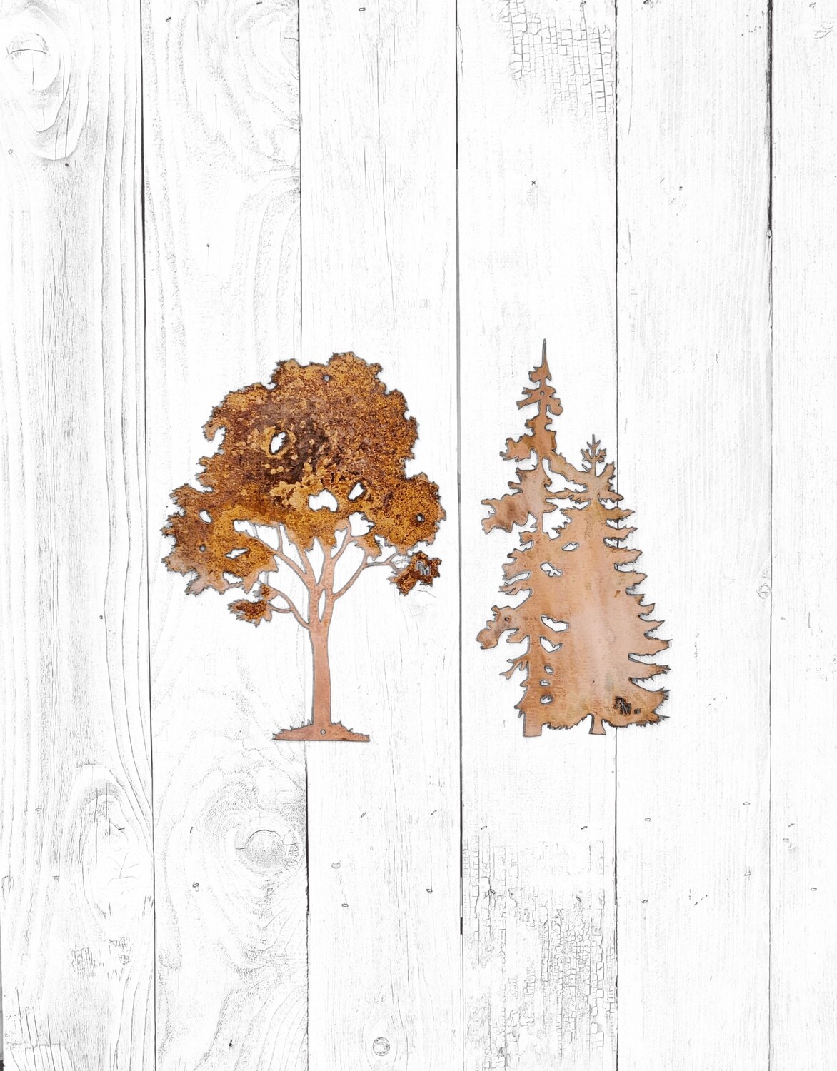 Maple &amp; Evergreen Tree Set