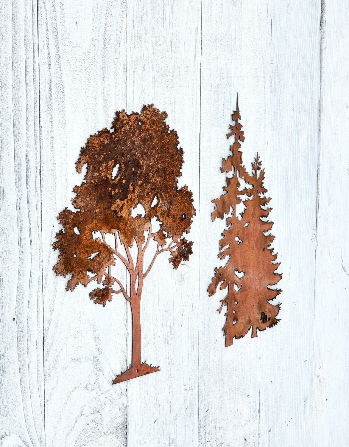 Maple &amp; Evergreen Tree Set