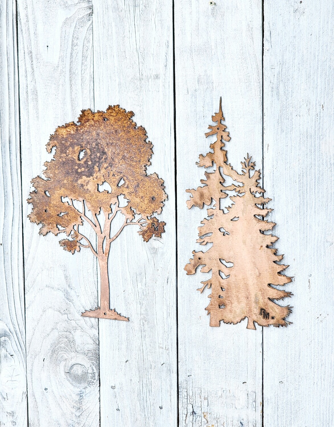 Maple &amp; Evergreen Tree Set