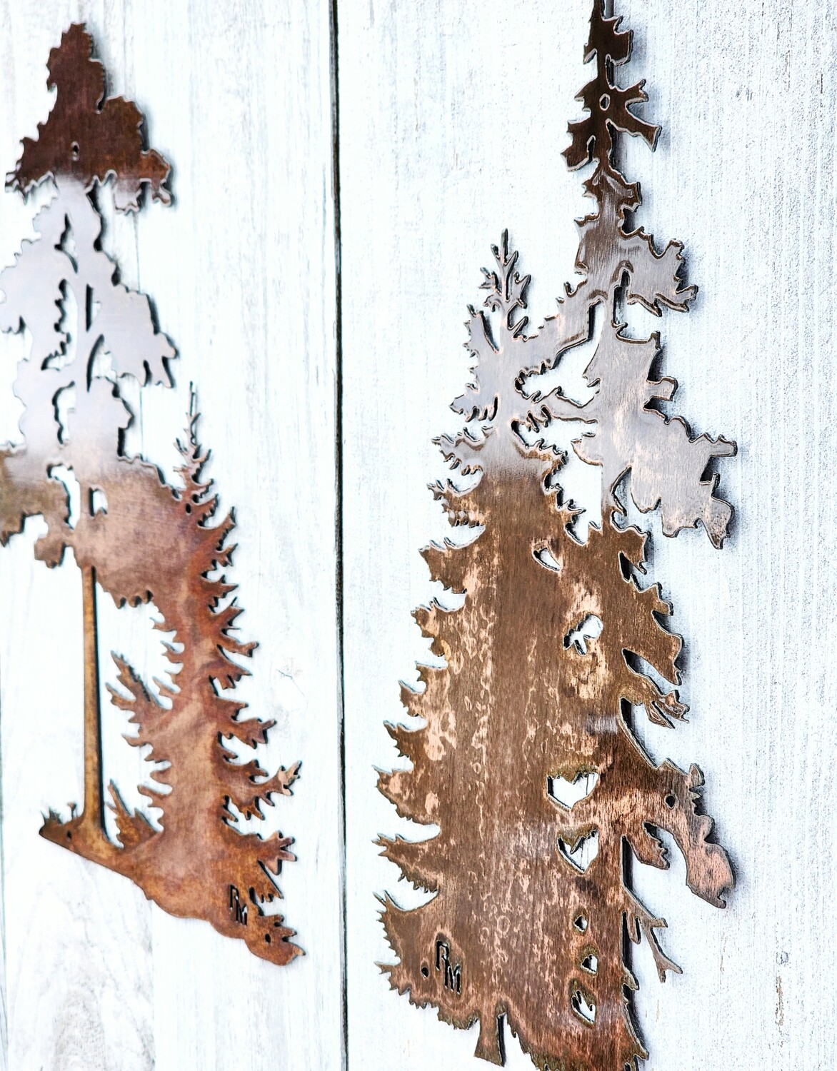 Oak &amp; Evergreen Tree Set