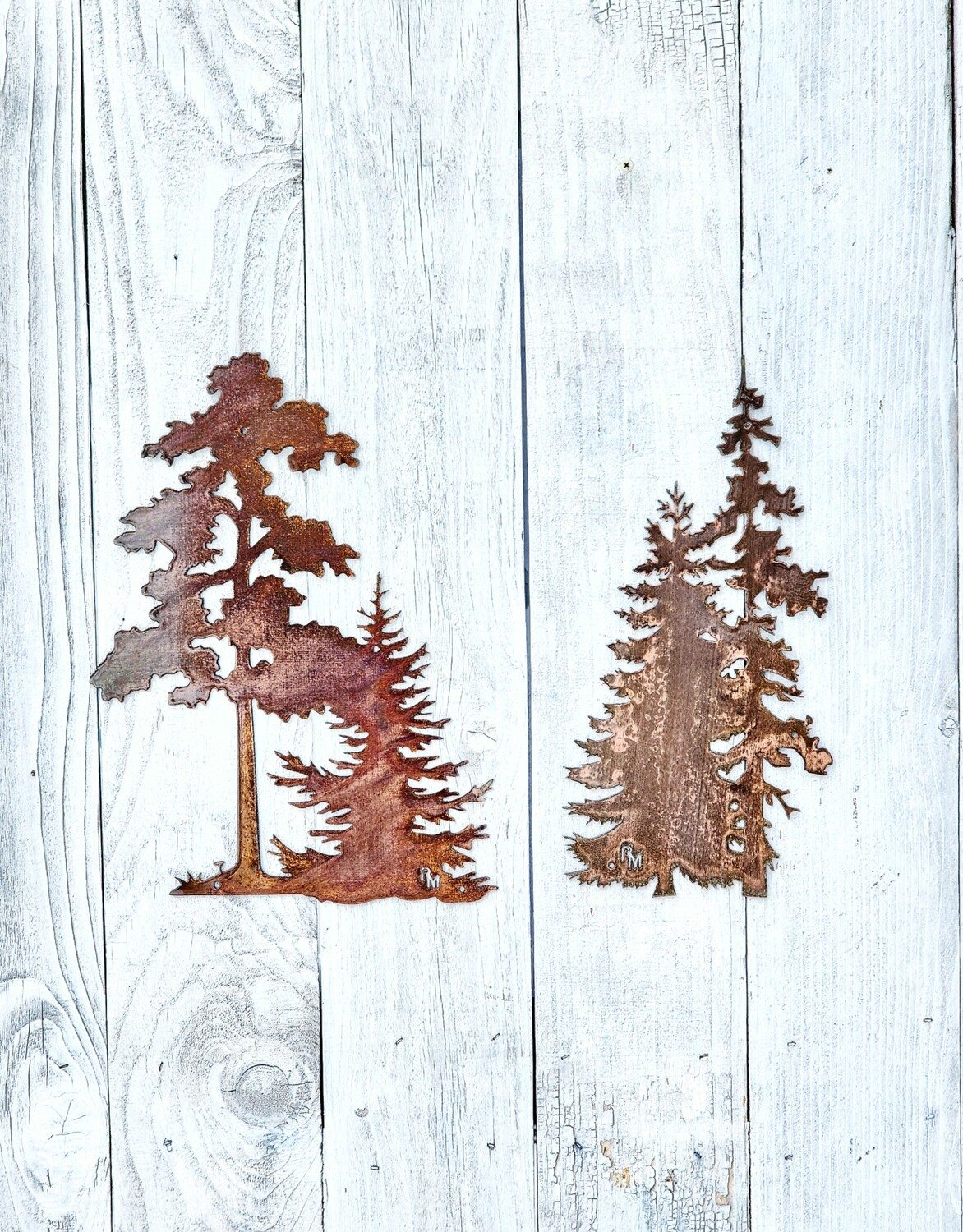 Oak &amp; Evergreen Tree Set