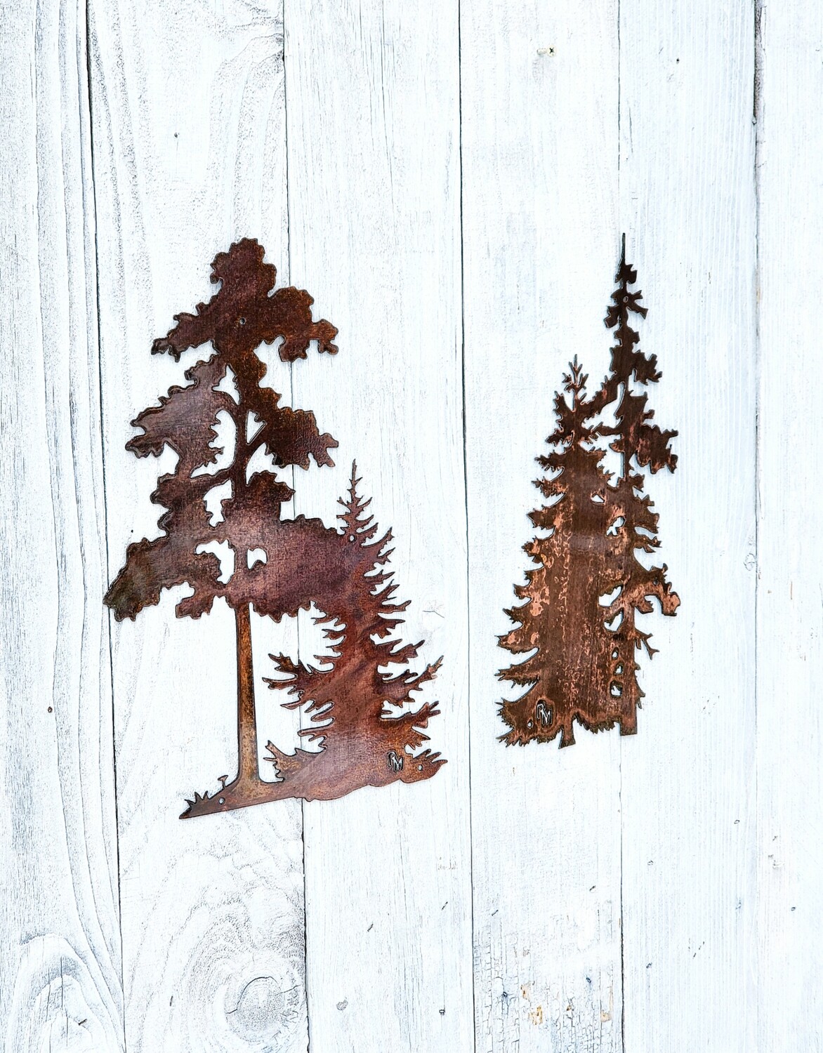 Oak &amp; Evergreen Tree Set