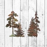 Oak &amp; Evergreen Tree Set