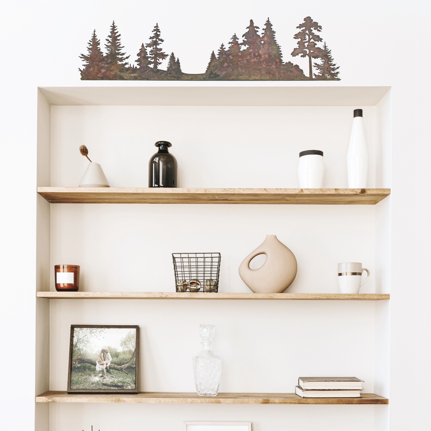 Oak, Evergreen, &amp; Tree Scene Set