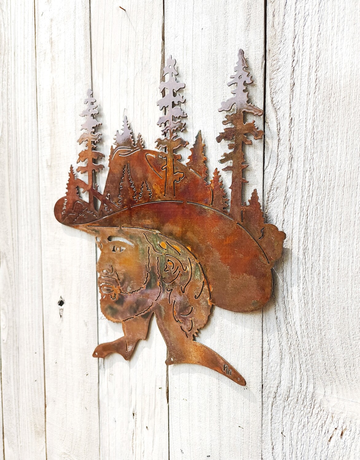 Manly Cowboy Hat w/ Nature Scene - Super Sale
