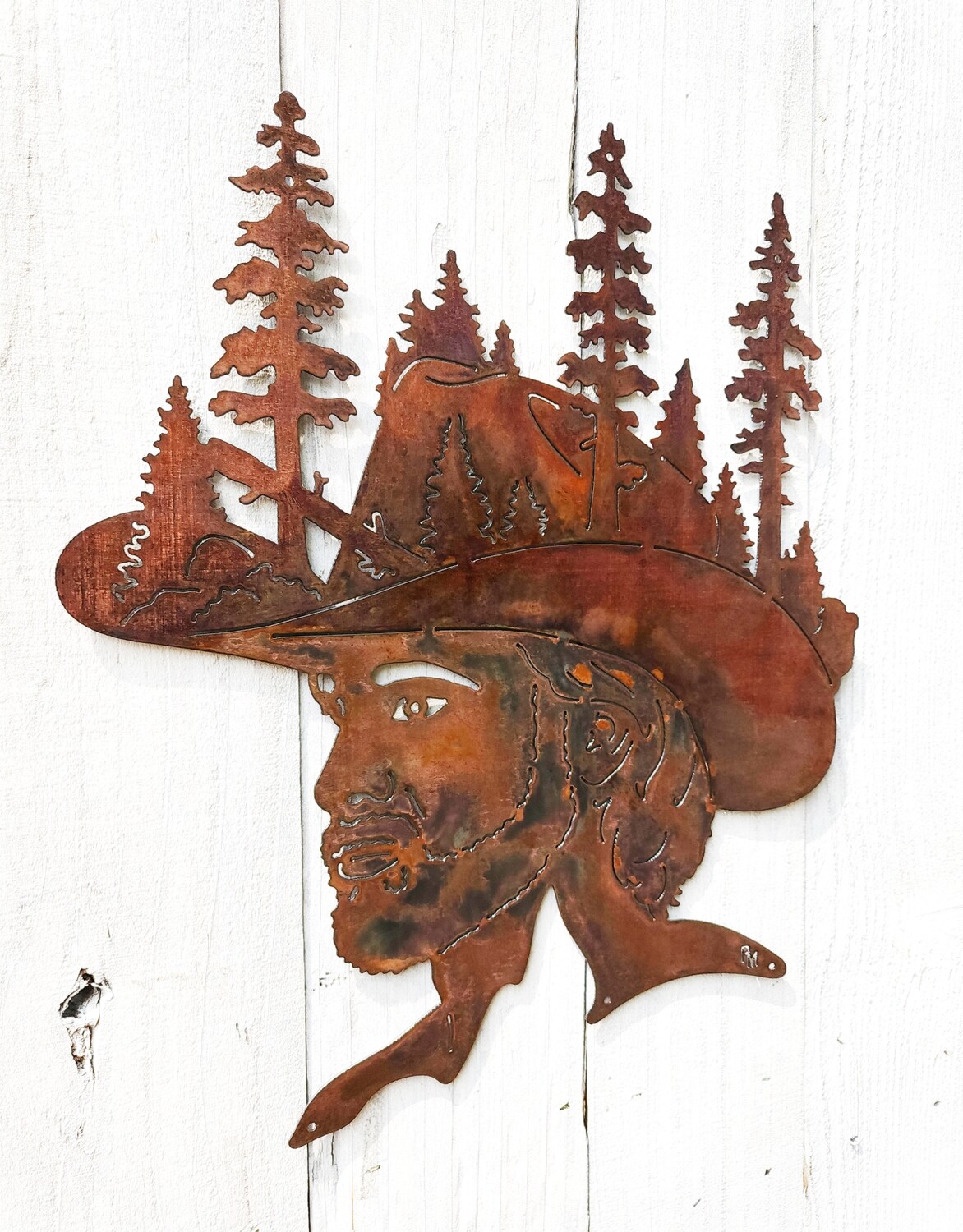Manly Cowboy Hat w/ Nature Scene - Super Sale