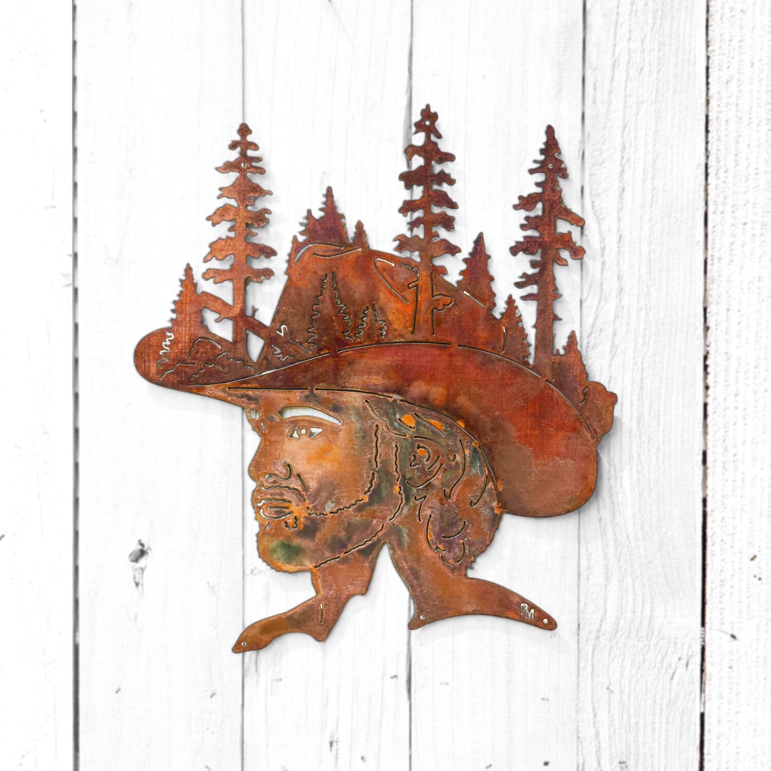 Manly Cowboy Hat w/ Nature Scene - Super Sale