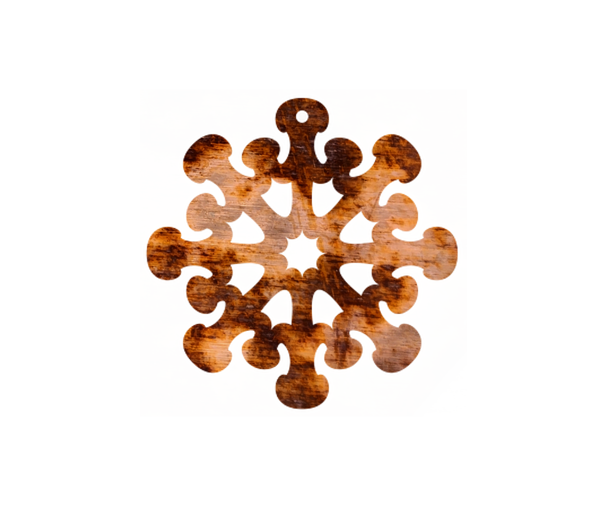 Mushroom Snowflake Ornament