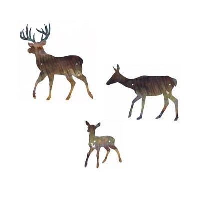 Deer Family Wall Art Set