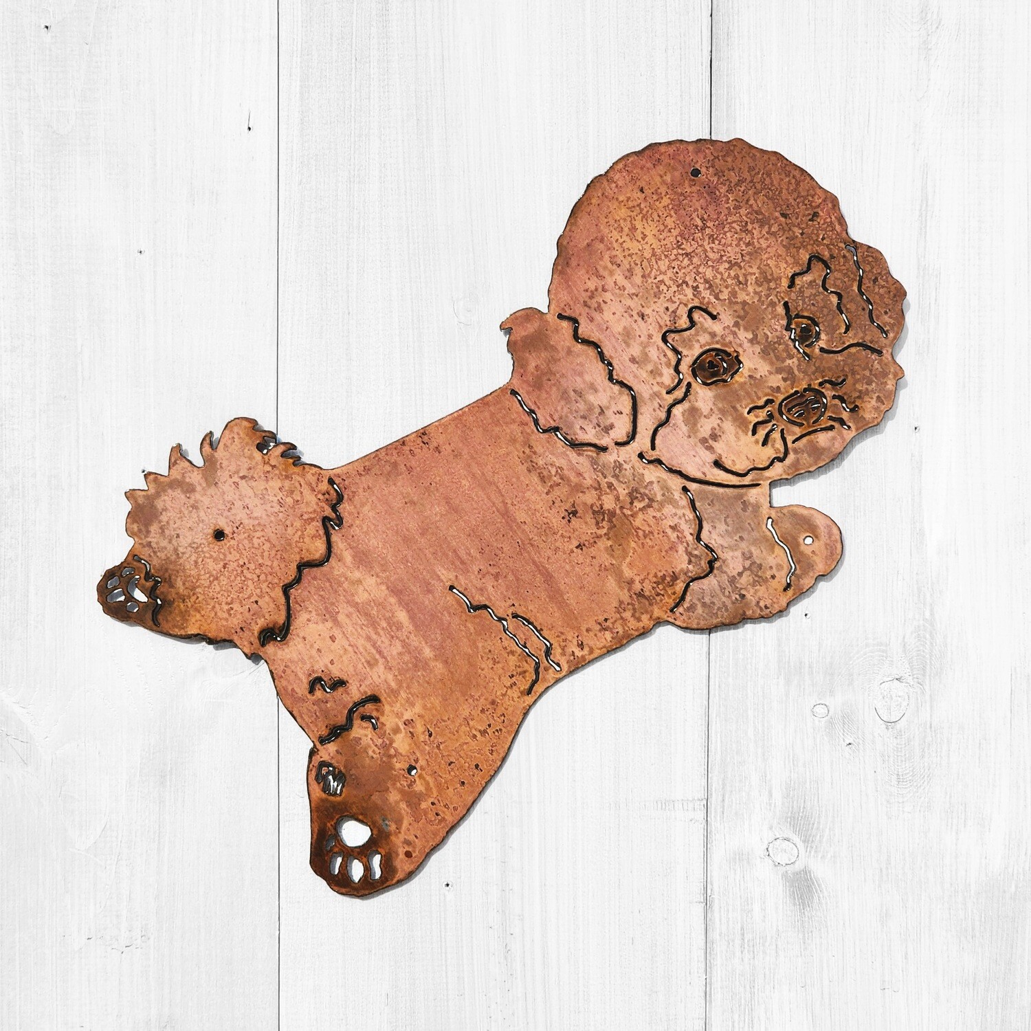 Bichon Laying Sign