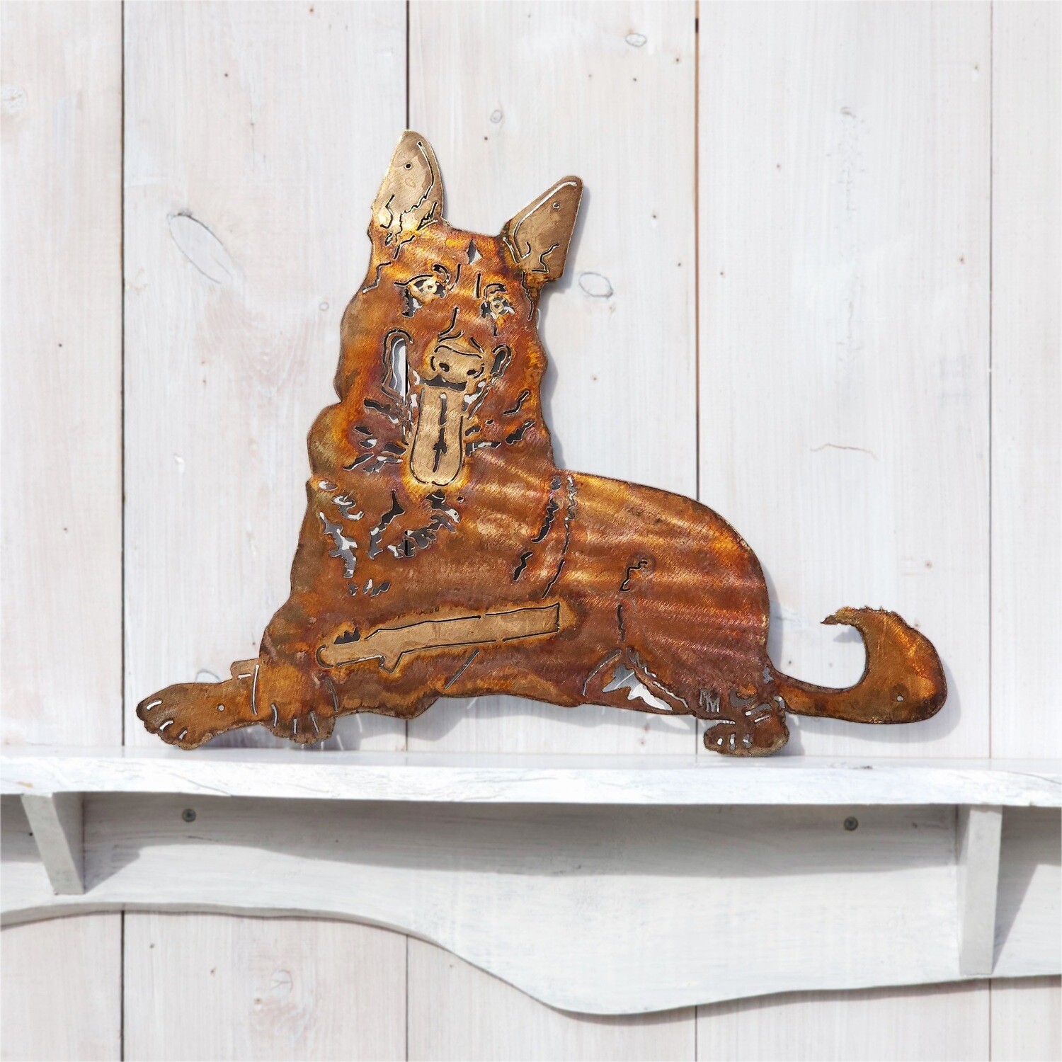 German Shepherd Laying Sign