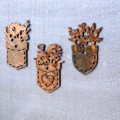 Flower Pocket Magnet Set