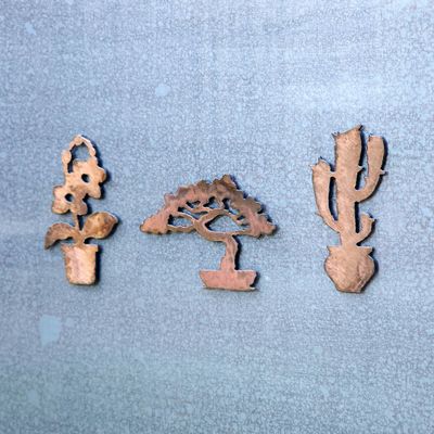 Potted Plants Magnet Set
