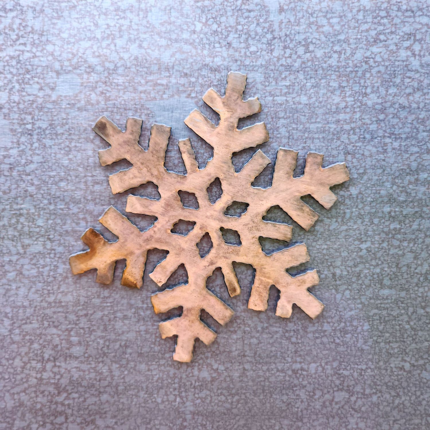 Square Snowflake Magnet
