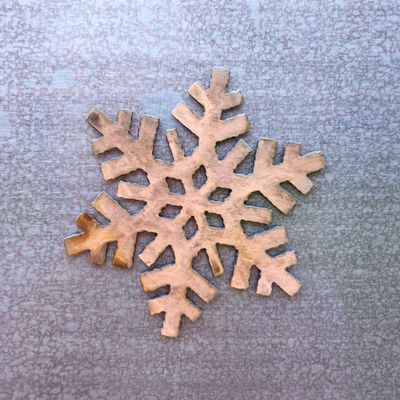 Square Snowflake Magnet