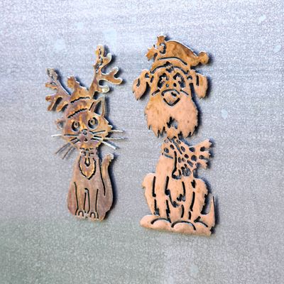 Xmas Animal Magnet Set