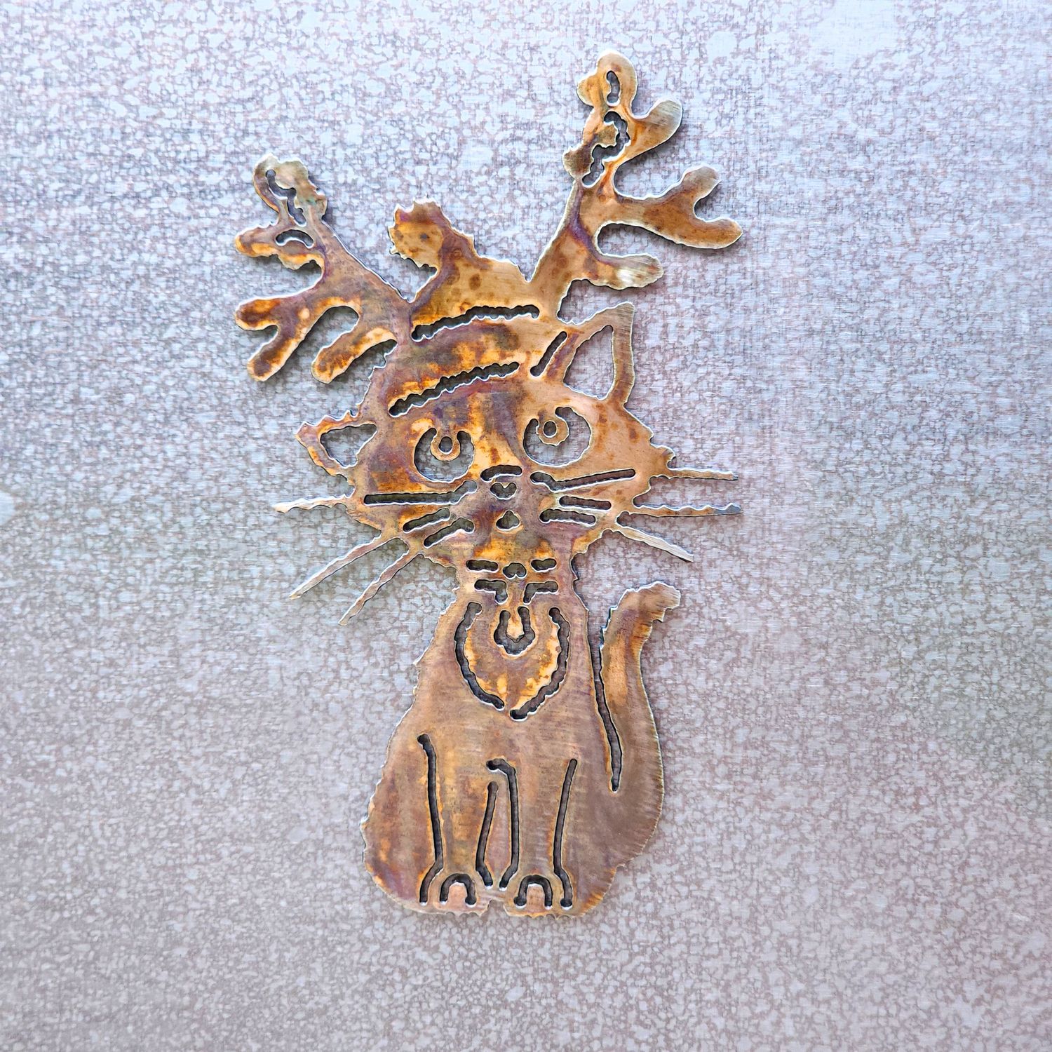 Xmas Cat Magnet