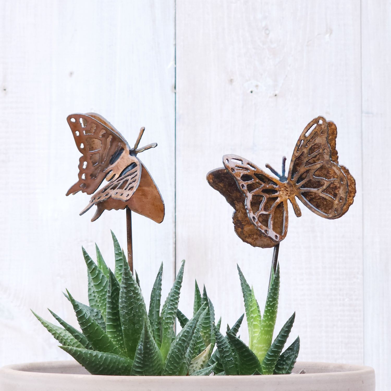 Small Monarch &amp; Swallowtail Butterfly Stake Set