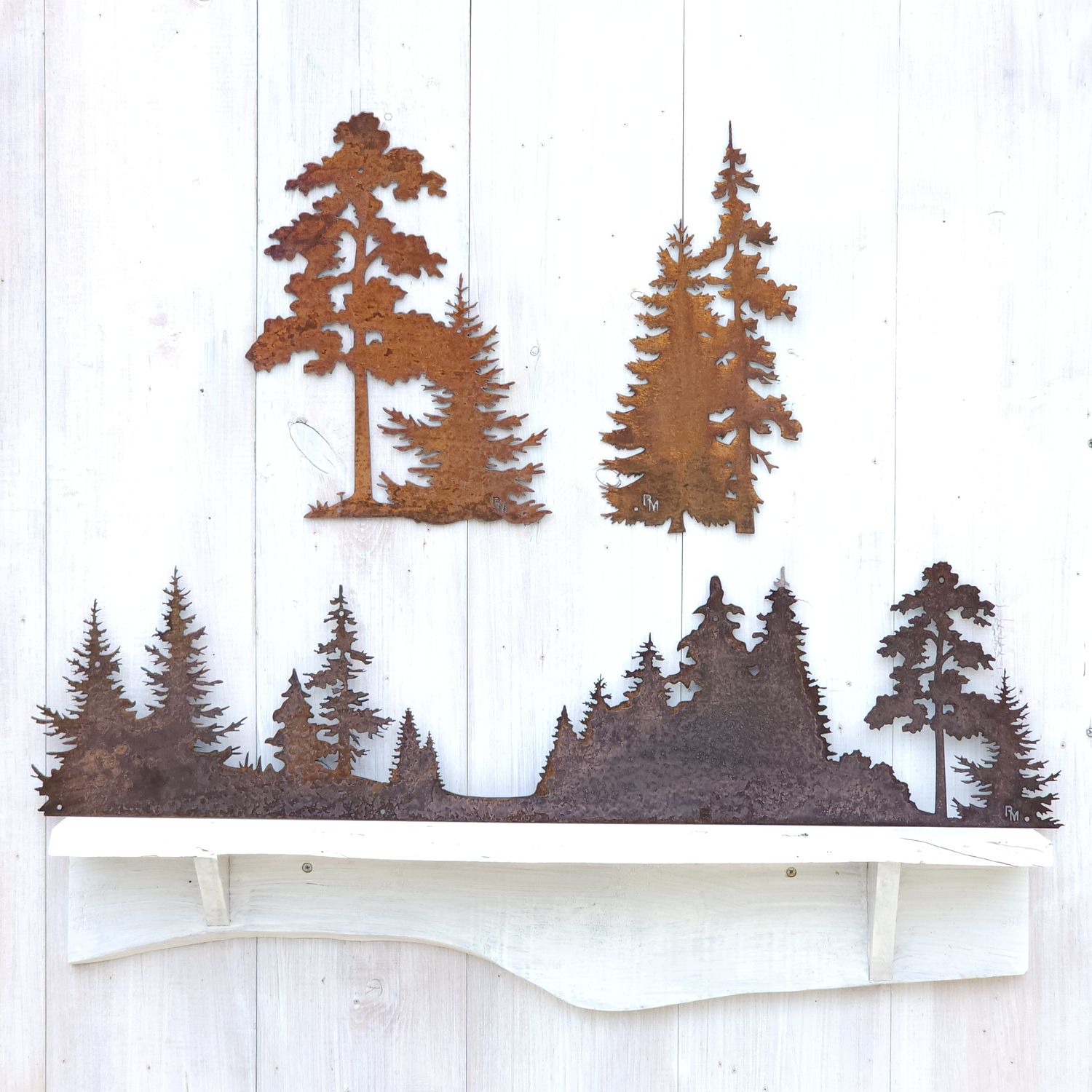 Oak, Evergreen, &amp; Tree Scene Set