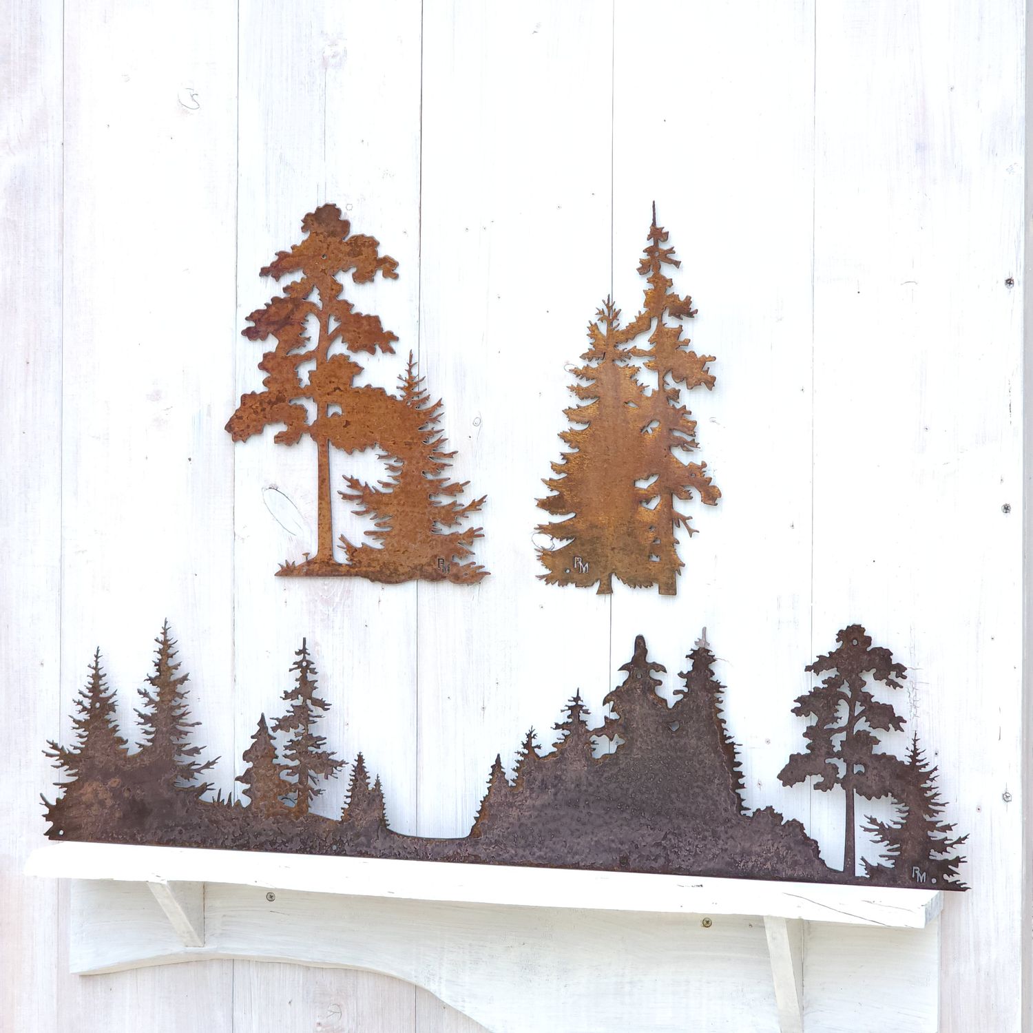 Oak, Evergreen, &amp; Tree Scene Set