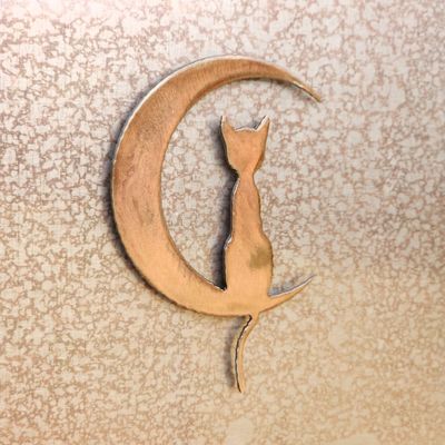 Cat Moon Magnet