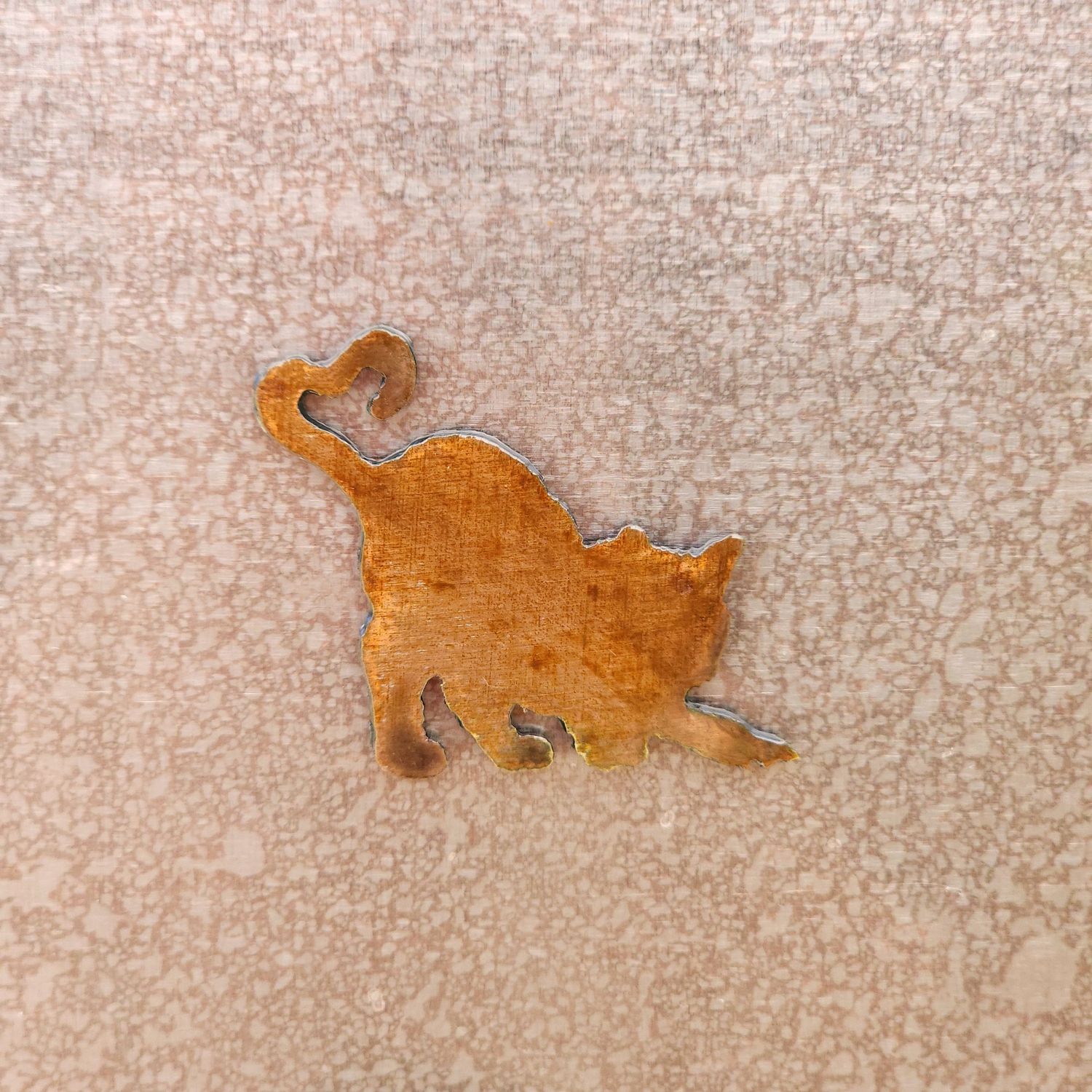 Heart Tail Cat Magnet