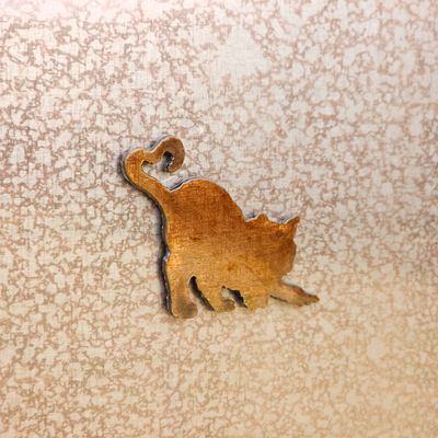 Heart Tail Cat Magnet