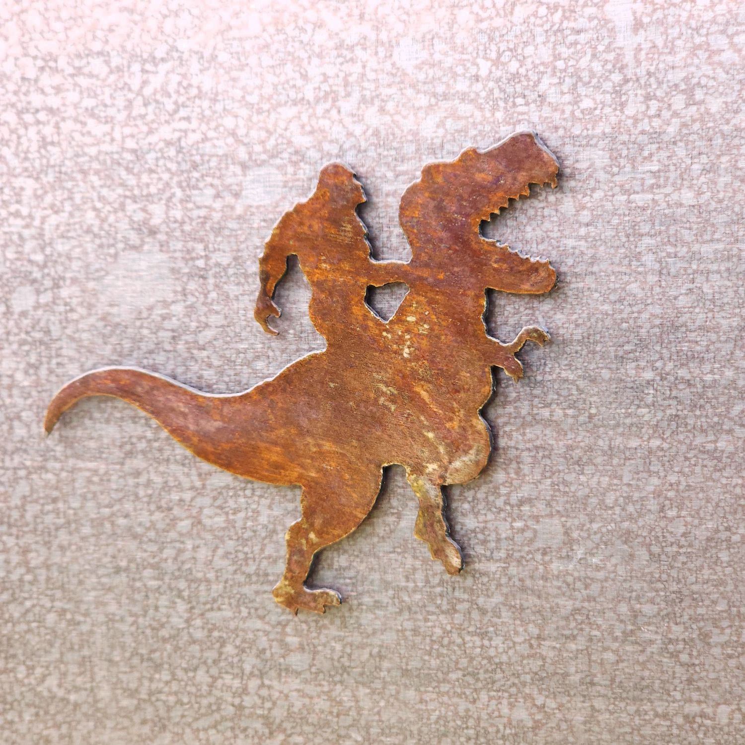 Sasquatch Riding T-Rex Magnet