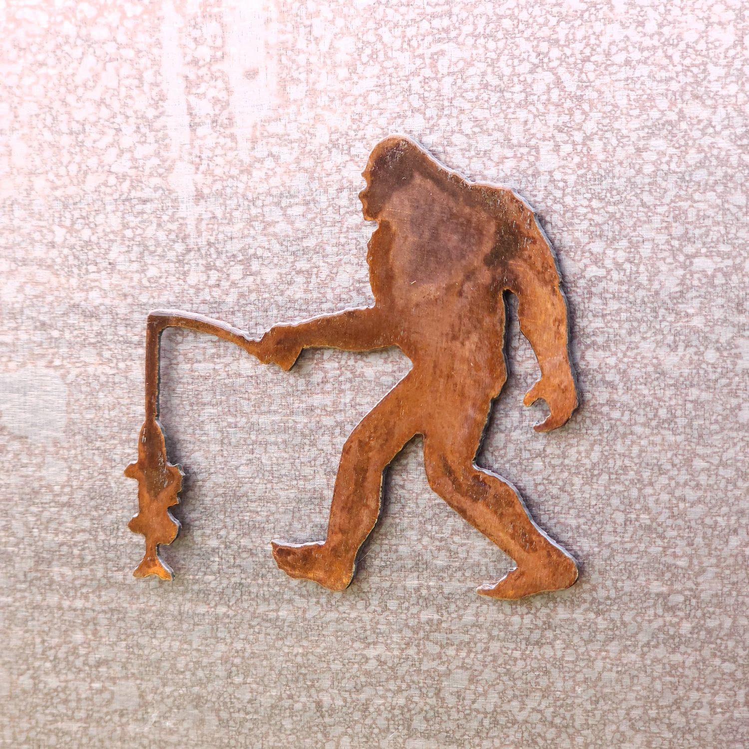 Fishing Sasquatch Magnet / Sticker