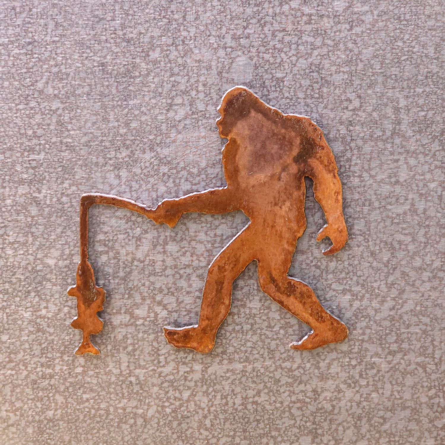 Fishing Sasquatch Magnet / Sticker