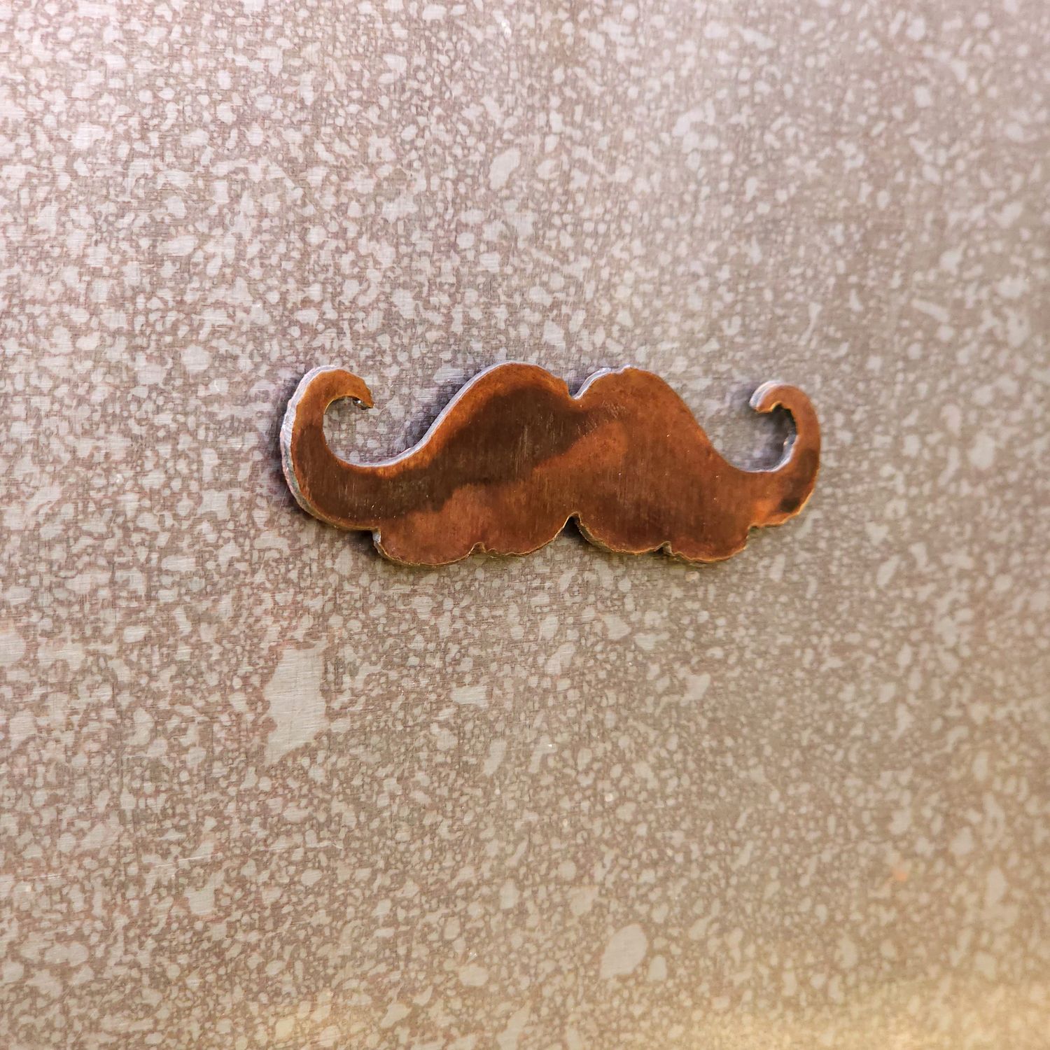 Fluffy Mustache Magnet