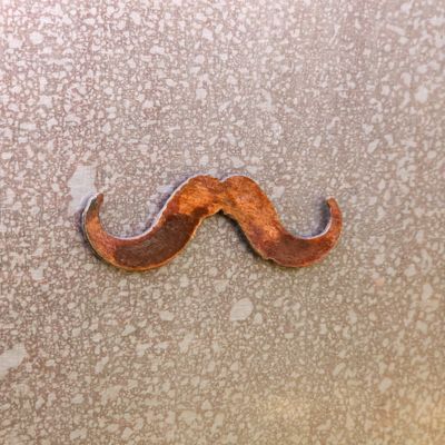 Round Mustache Magnet
