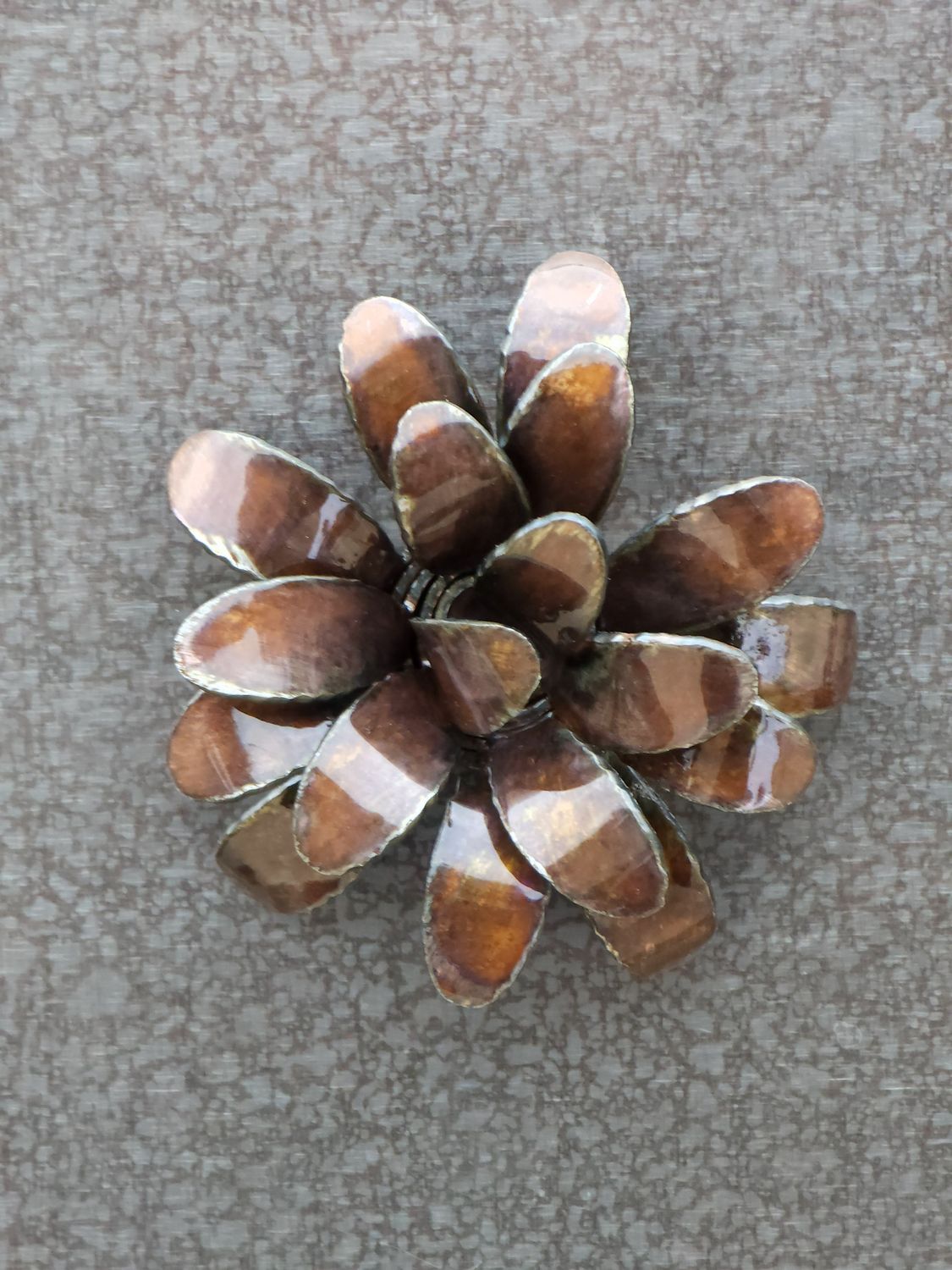 3D Oval Flower Magnet
