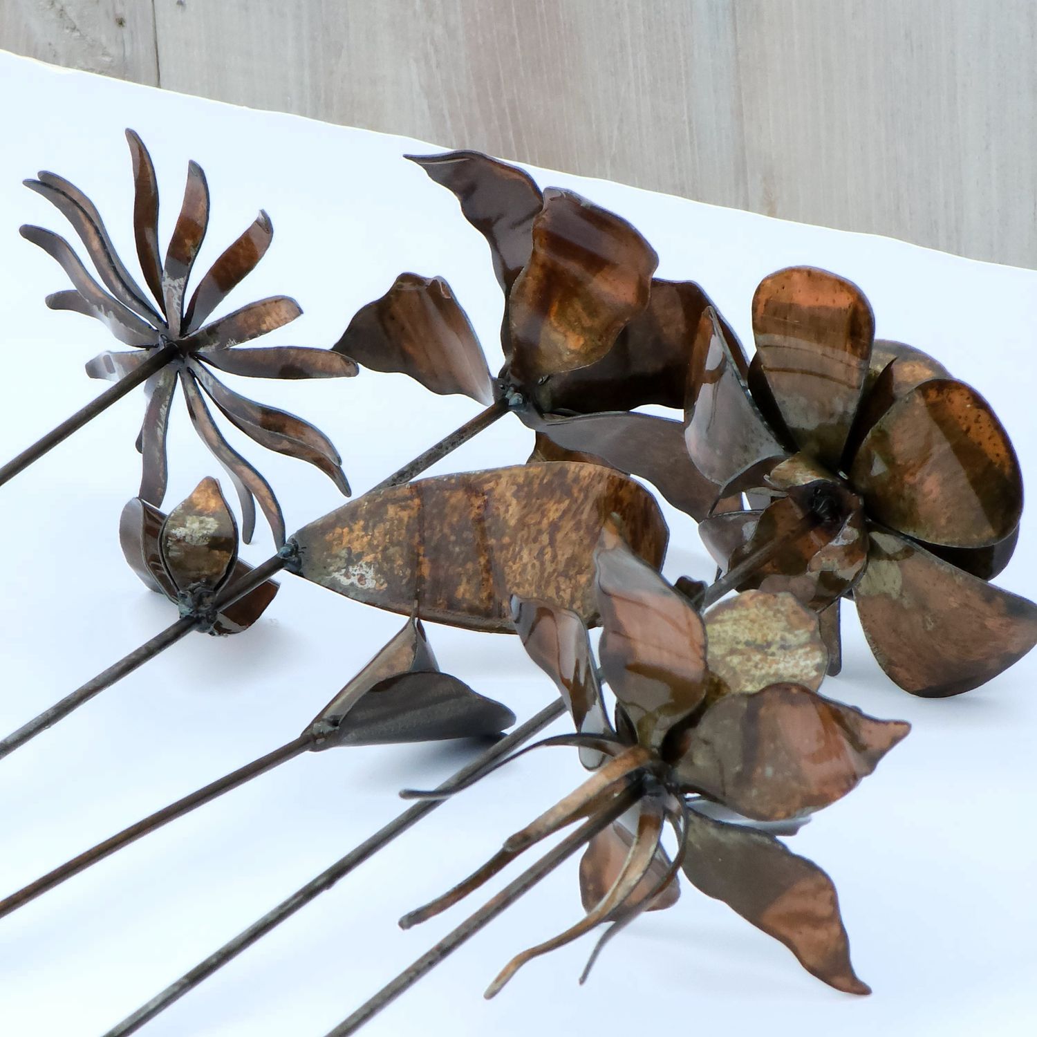 3D Rose Flower Stake