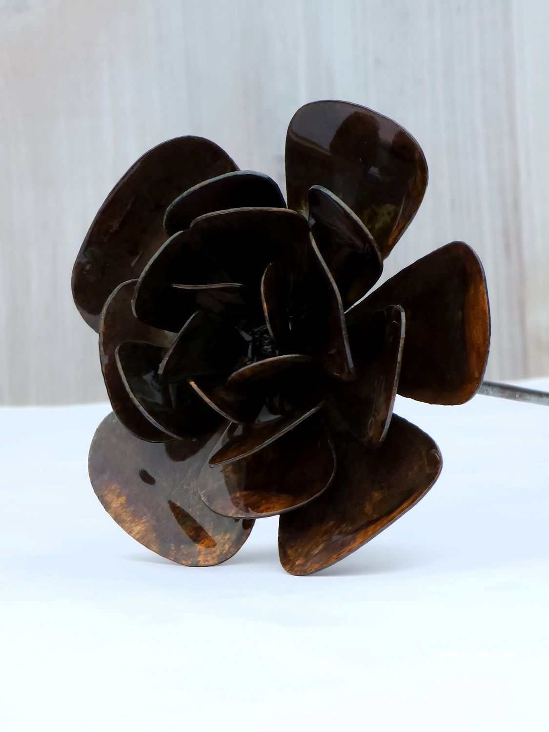 3D Rose Flower Stake