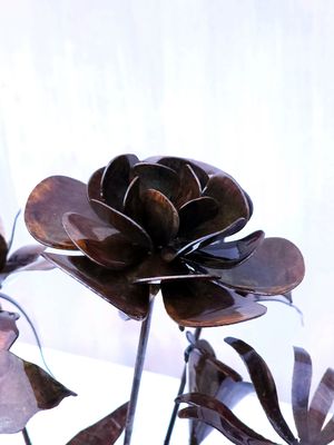 3D Rose Flower Stake