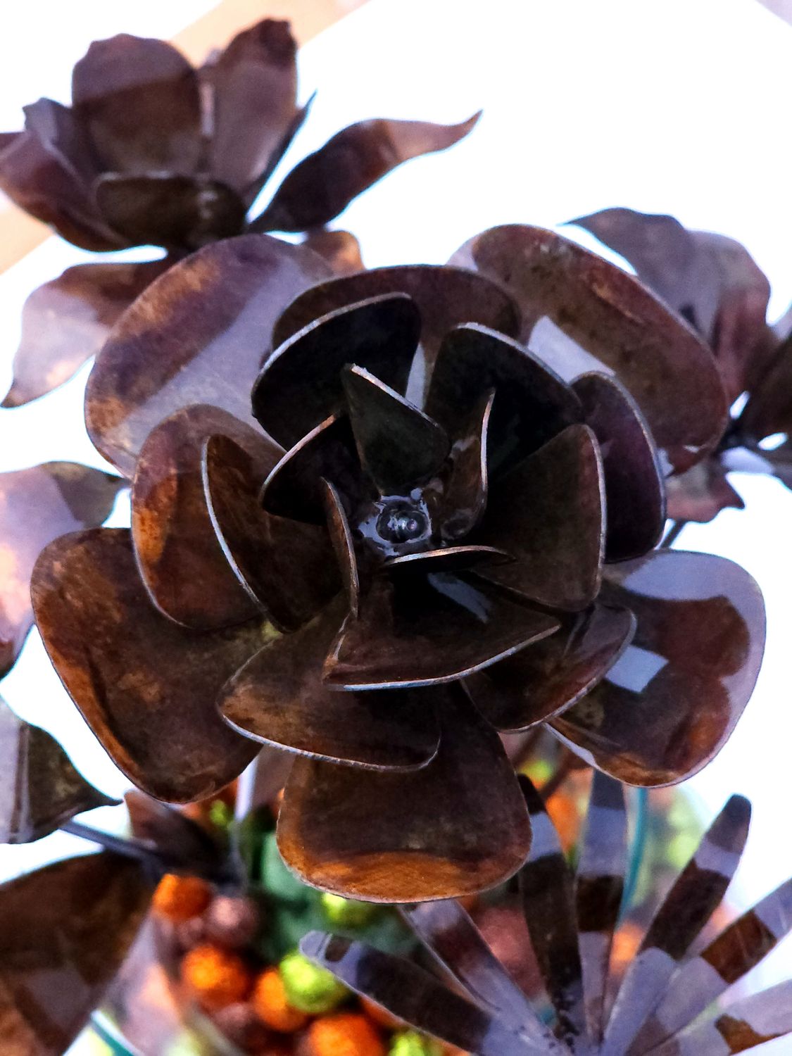 3D Rose Flower Stake