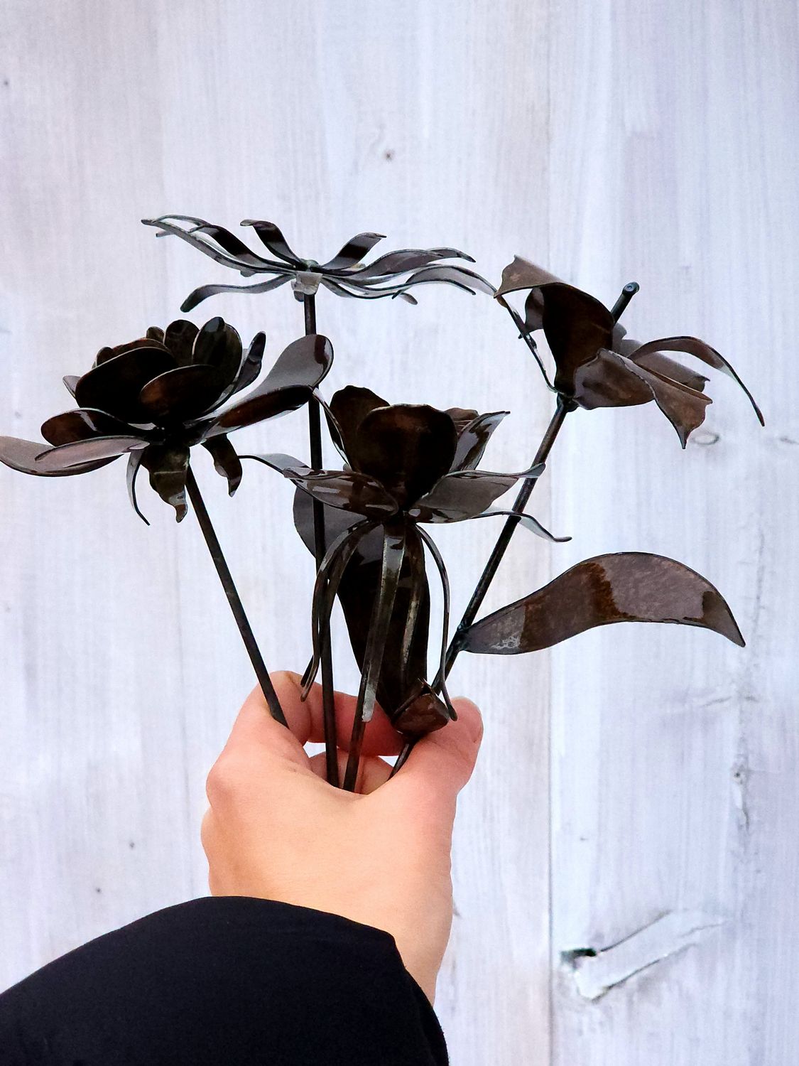 3D Rose Flower Stake