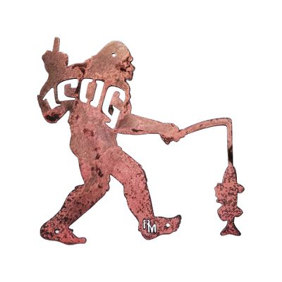 ICOG Middle Finger Fishing Yeti Wall Art