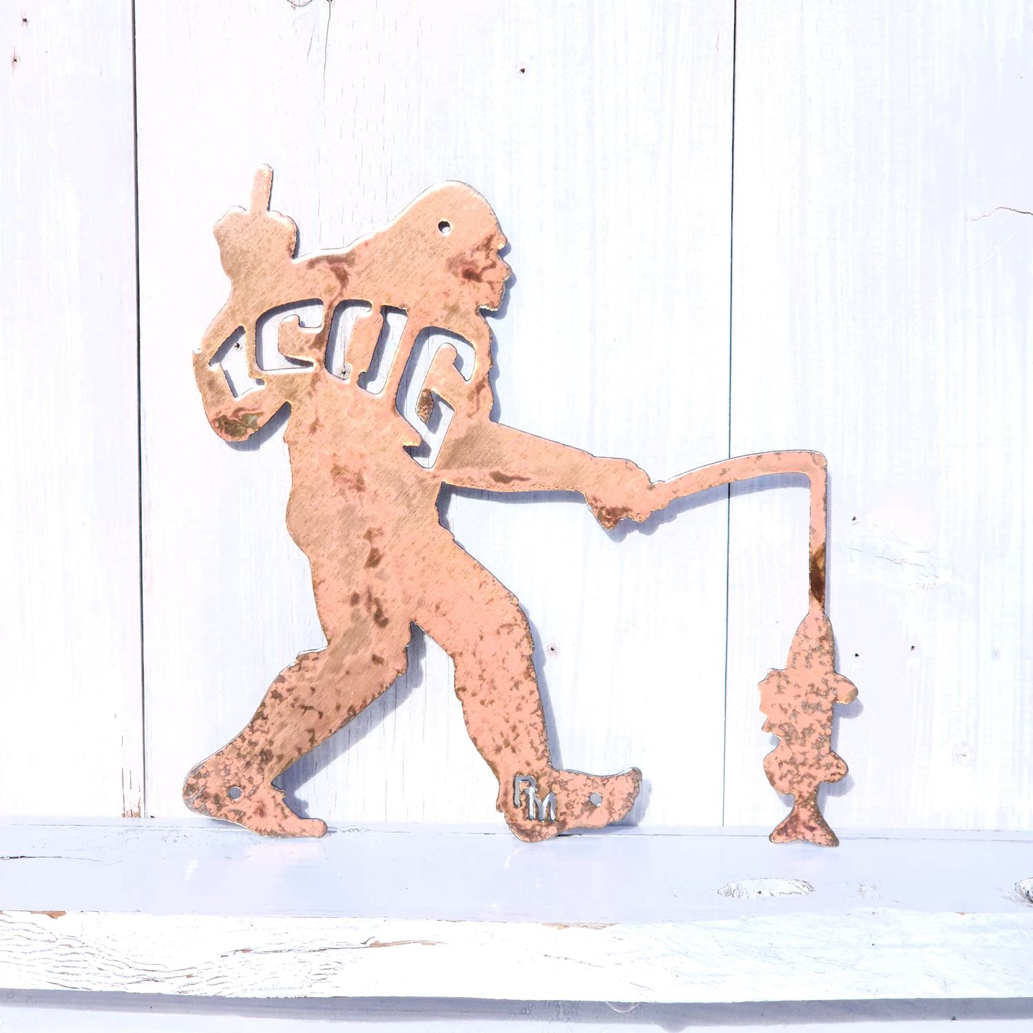 ICOG Middle Finger Fishing Yeti Wall Art