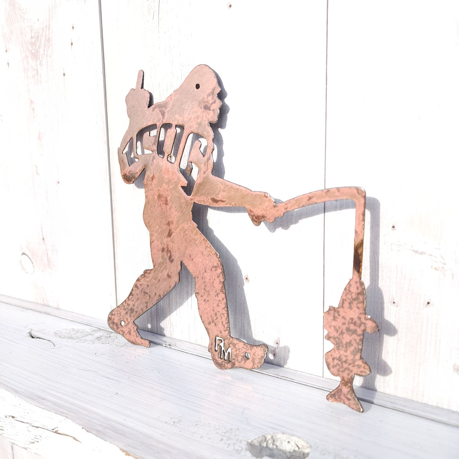 ICOG Middle Finger Fishing Yeti Wall Art