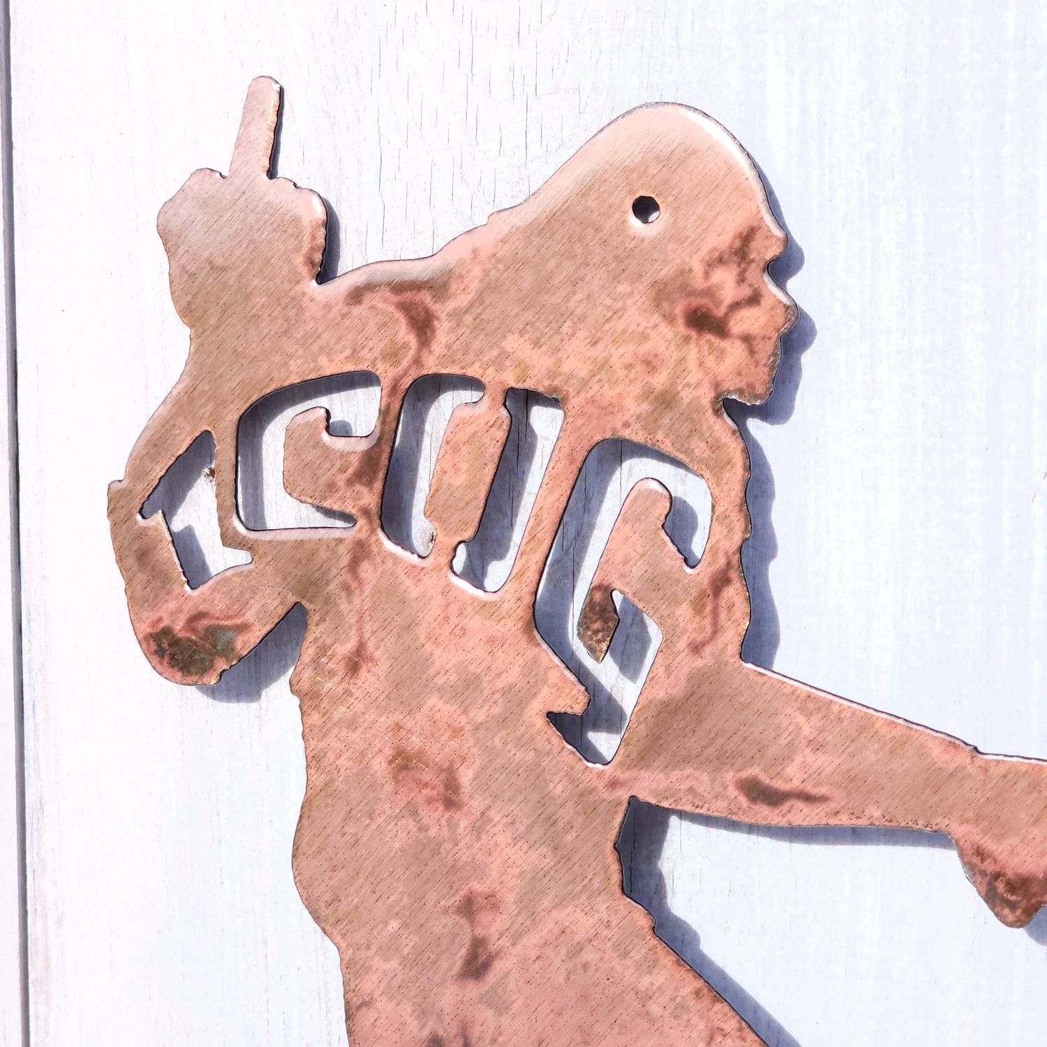 ICOG Middle Finger Fishing Yeti Wall Art